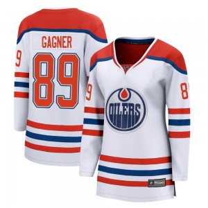 Women's Fanatics Branded Edmonton Oilers Sam Gagner White 2020/21 Special Edition Jersey - Breakaway