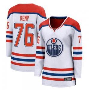 Women's Fanatics Branded Edmonton Oilers Philip Kemp White 2020/21 Special Edition Jersey - Breakaway