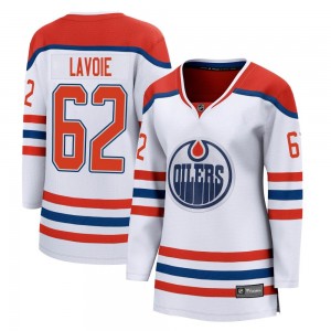 Women's Fanatics Branded Edmonton Oilers Raphael Lavoie White 2020/21 Special Edition Jersey - Breakaway