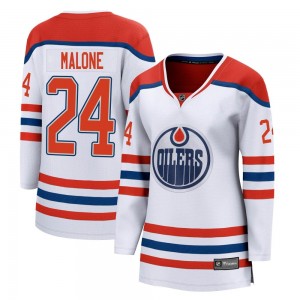 Women's Fanatics Branded Edmonton Oilers Brad Malone White 2020/21 Special Edition Jersey - Breakaway
