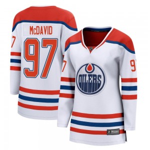 Women's Fanatics Branded Edmonton Oilers Connor McDavid White 2020/21 Special Edition Jersey - Breakaway
