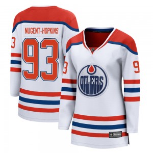 Women's Fanatics Branded Edmonton Oilers Ryan Nugent-Hopkins White 2020/21 Special Edition Jersey - Breakaway