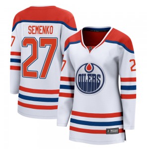 Women's Fanatics Branded Edmonton Oilers Dave Semenko White 2020/21 Special Edition Jersey - Breakaway