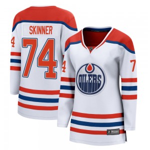 Women's Fanatics Branded Edmonton Oilers Stuart Skinner White 2020/21 Special Edition Jersey - Breakaway