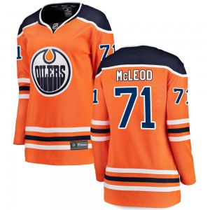 Women's Fanatics Branded Edmonton Oilers Ryan McLeod Orange Home Jersey - Breakaway