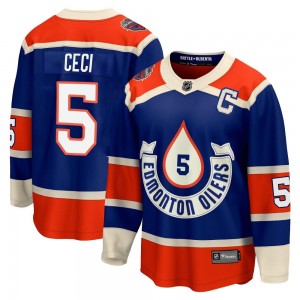 Men's Fanatics Branded Edmonton Oilers Cody Ceci Royal Breakaway 2023 Heritage Classic Jersey - Premier