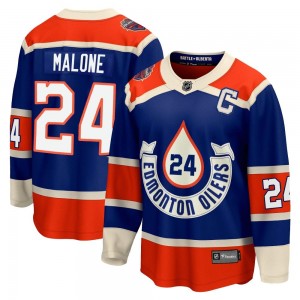 Men's Fanatics Branded Edmonton Oilers Brad Malone Royal Breakaway 2023 Heritage Classic Jersey - Premier