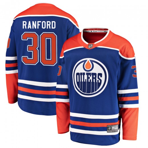 Youth Fanatics Branded Edmonton Oilers Bill Ranford Royal Alternate Jersey - Breakaway
