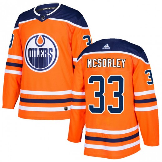 Men's Adidas Edmonton Oilers Marty Mcsorley Orange r Home Jersey - Authentic
