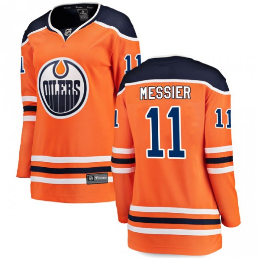 Women's Fanatics Branded Edmonton Oilers Mark Messier Orange r Home Breakaway Jersey - Authentic