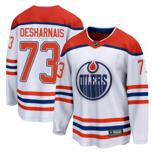 Men's Fanatics Branded Edmonton Oilers Vincent Desharnais White 2020/21 Special Edition Jersey - Breakaway