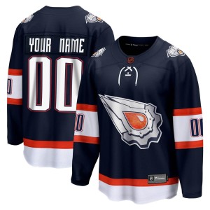Youth Fanatics Branded Edmonton Oilers Custom Navy Custom Special Edition 2.0 Jersey - Breakaway