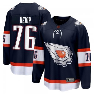 Youth Fanatics Branded Edmonton Oilers Philip Kemp Navy Special Edition 2.0 Jersey - Breakaway