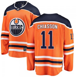 Youth Fanatics Branded Edmonton Oilers Jake Chiasson Orange Home Jersey - Breakaway