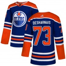 Men's Adidas Edmonton Oilers Vincent Desharnais Royal Alternate Jersey - Authentic