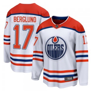Youth Fanatics Branded Edmonton Oilers Carl Berglund White 2020/21 Special Edition Jersey - Breakaway