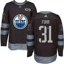 Youth Edmonton Oilers Grant Fuhr Black 1917-2017 100th Anniversary Jersey - Authentic