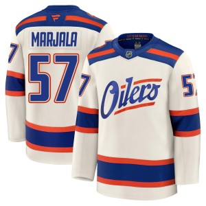 Youth Fanatics Edmonton Oilers Viljami Marjala Light Beige Alternate Jersey - Premium