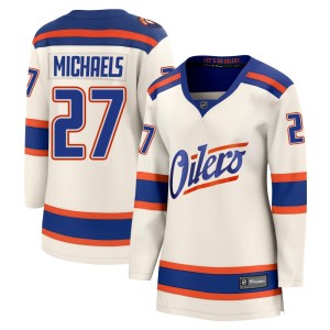 Women's Fanatics Edmonton Oilers Owen Michaels Light Beige Alternate Jersey - Breakaway