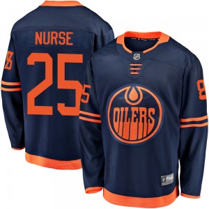 Youth Fanatics Branded Edmonton Oilers Darnell Nurse Navy Alternate 2018/19 Jersey - Breakaway