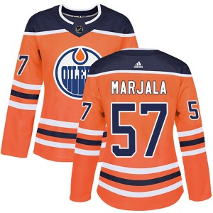 Women's Adidas Edmonton Oilers Viljami Marjala Orange r Home Jersey - Authentic