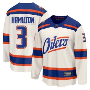 Men's Fanatics Edmonton Oilers Al Hamilton Light Beige Alternate Jersey - Breakaway