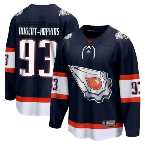 Men's Fanatics Branded Edmonton Oilers Ryan Nugent-Hopkins Navy Special Edition 2.0 Jersey - Breakaway
