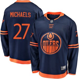 Men's Fanatics Branded Edmonton Oilers Owen Michaels Navy Alternate 2018/19 Jersey - Breakaway