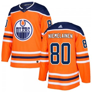 Youth Adidas Edmonton Oilers Markus Niemelainen Orange r Home Jersey - Authentic