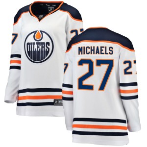 Women's Fanatics Branded Edmonton Oilers Owen Michaels White Away Jersey - Breakaway