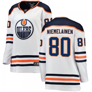 Women's Fanatics Branded Edmonton Oilers Markus Niemelainen White Away Jersey - Breakaway
