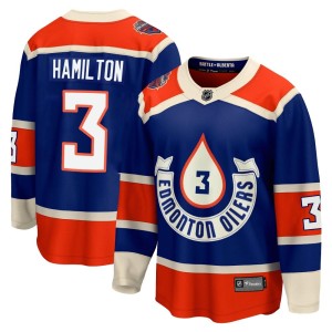 Men's Fanatics Branded Edmonton Oilers Al Hamilton Royal Breakaway 2023 Heritage Classic Jersey - Premier